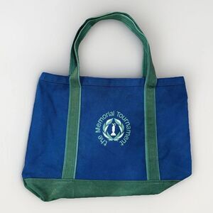 RARE Vintage 90s y2k Memorial Tournament Golf Canvas Boat Tote Bag Heavy Weight